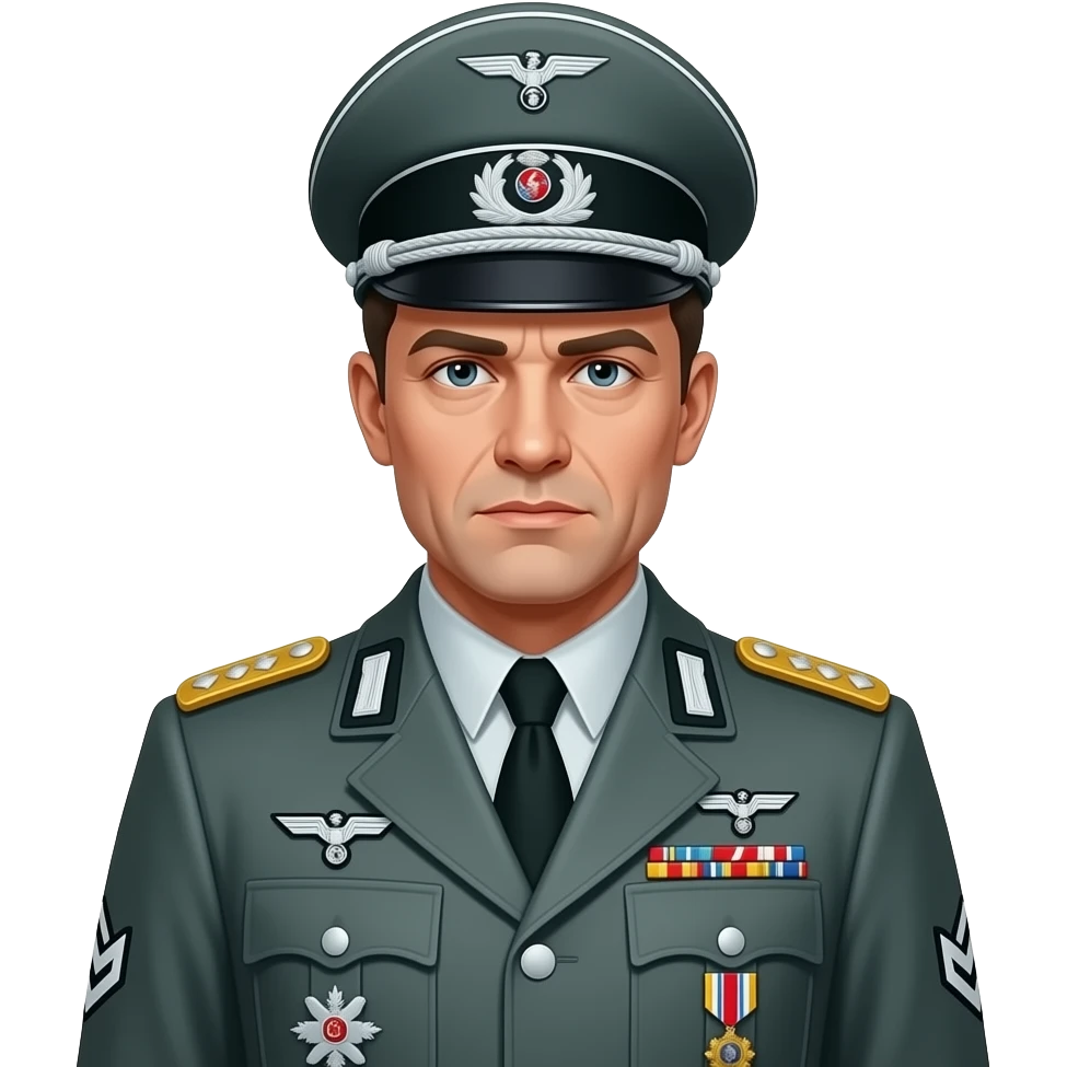 make me a decorated german whermarcht general emoji