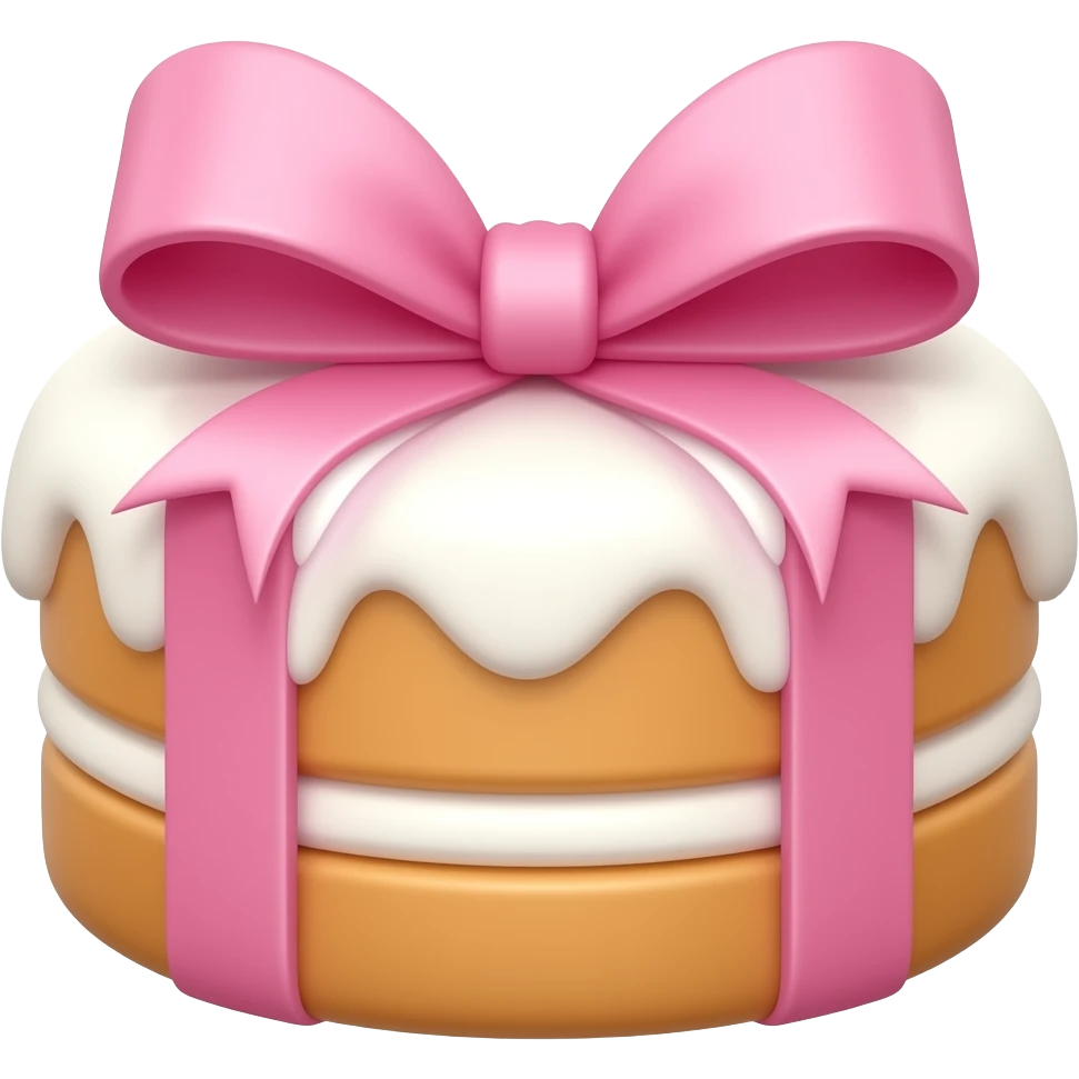 Kurdele pembe tatlı emoji