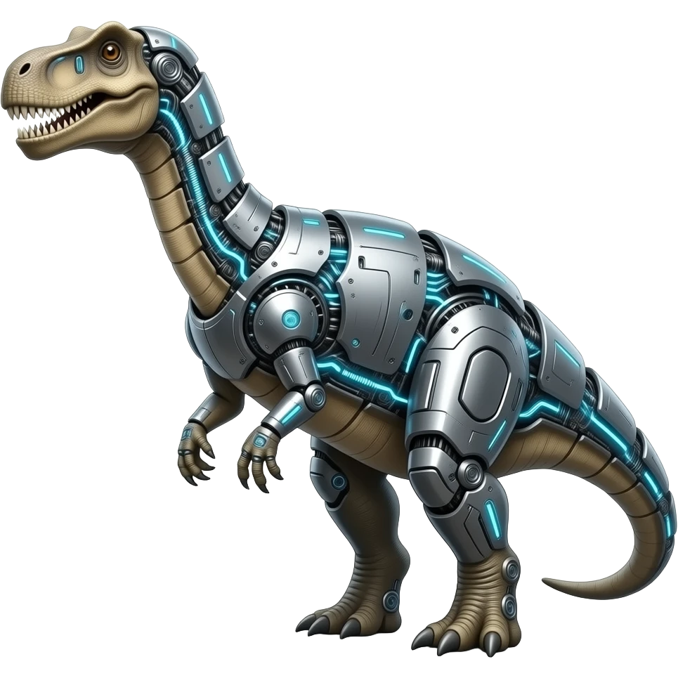 cyborg brachiosaurus emoji