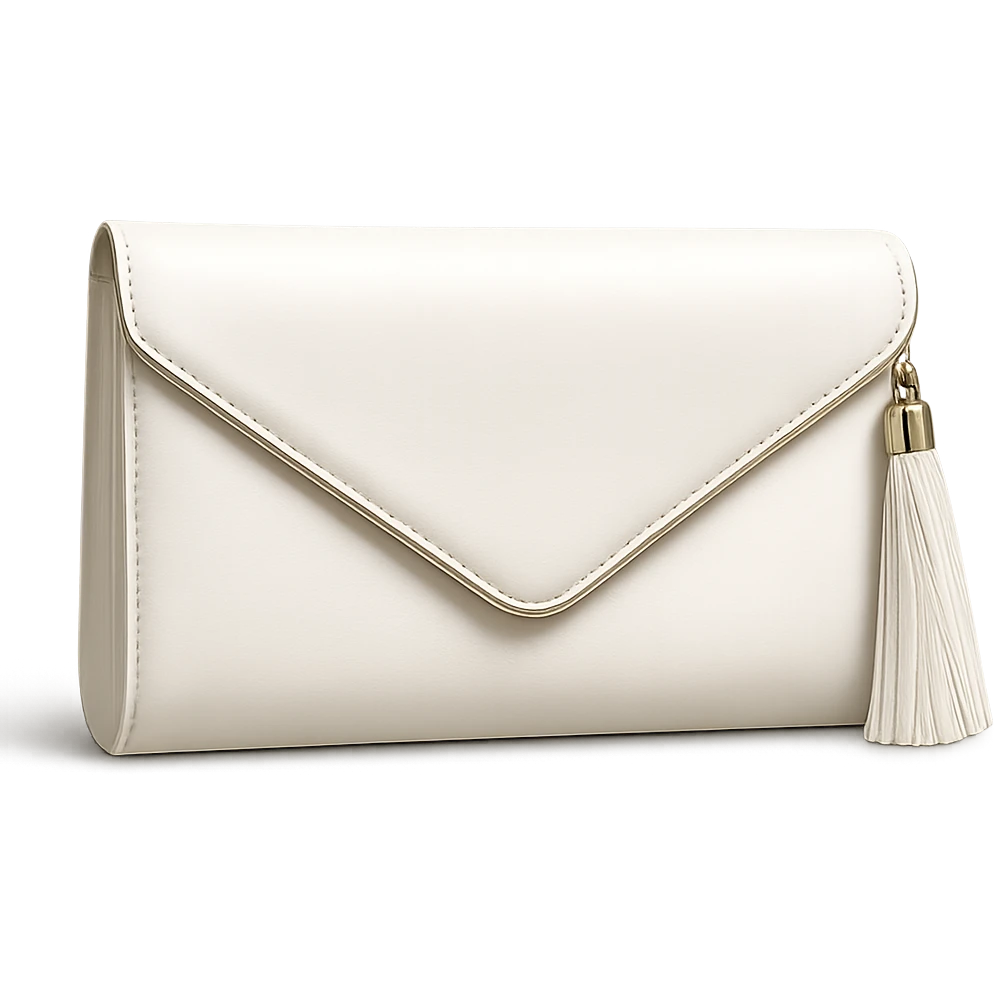 white luxury clutch purse emoji