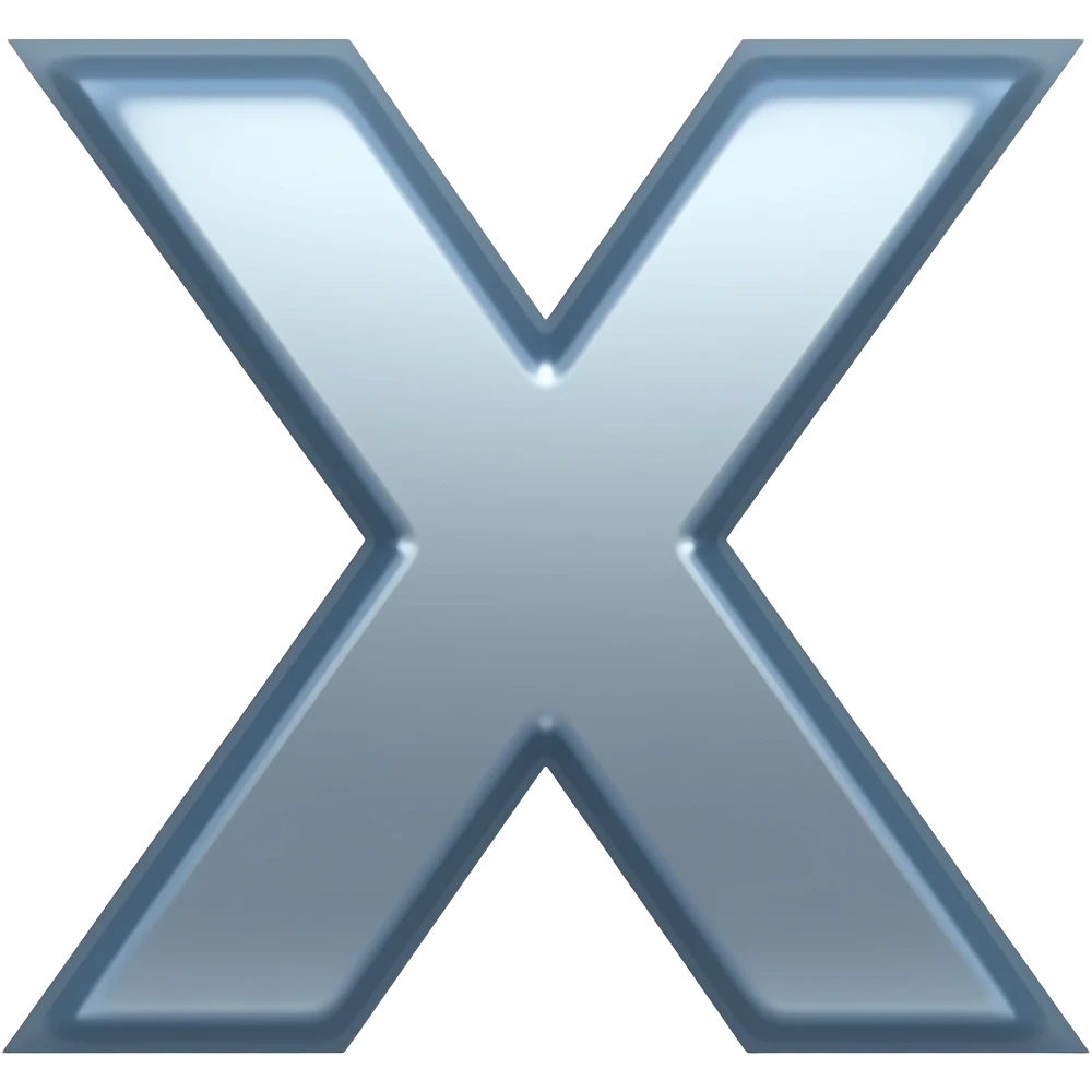 Letter X emoji