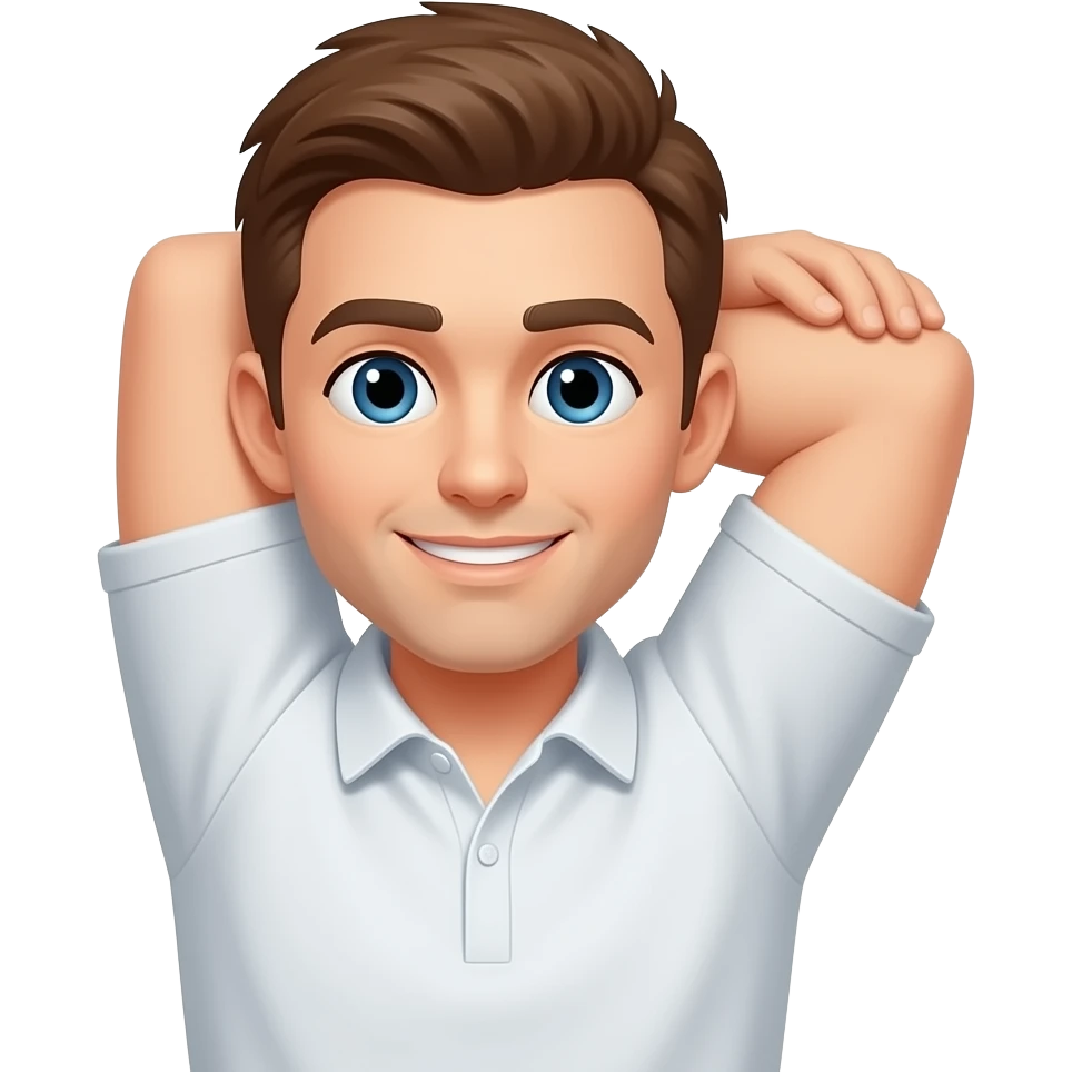 Man stretching emoji