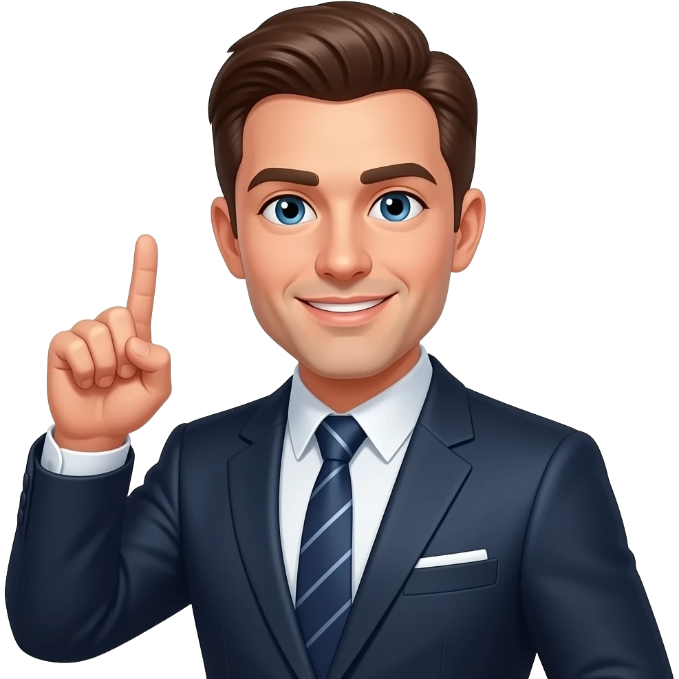 Dan, a super fantastic guy who plays an agent who wants to impress whoever he approaches emoji