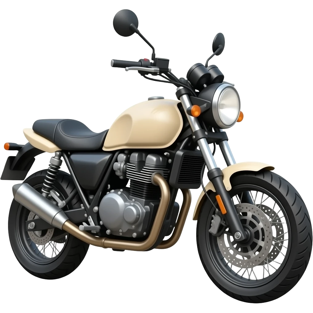 snow motorcycle beige color emoji