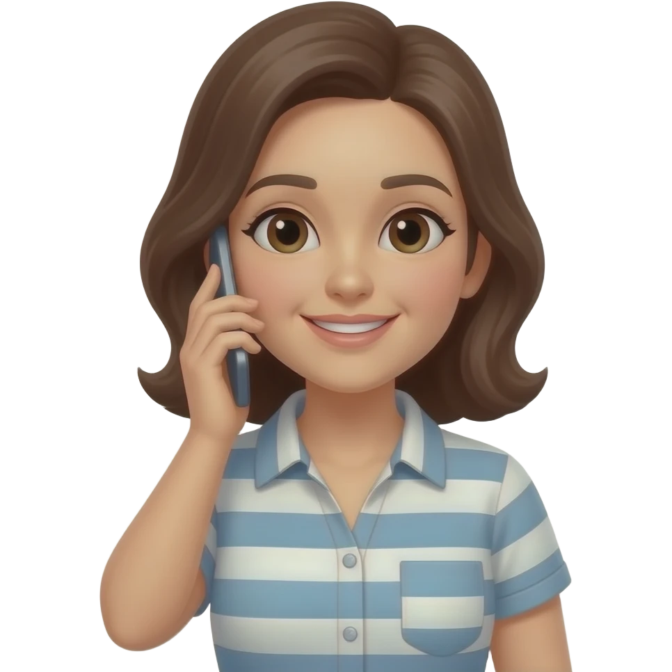 Uma mãe mexendo no celular emoji