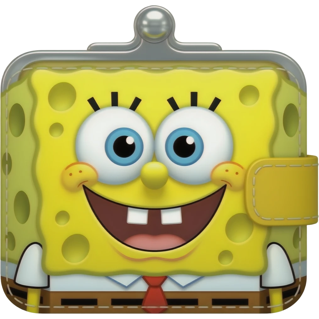 SpongeBob's Man's wallet emoji