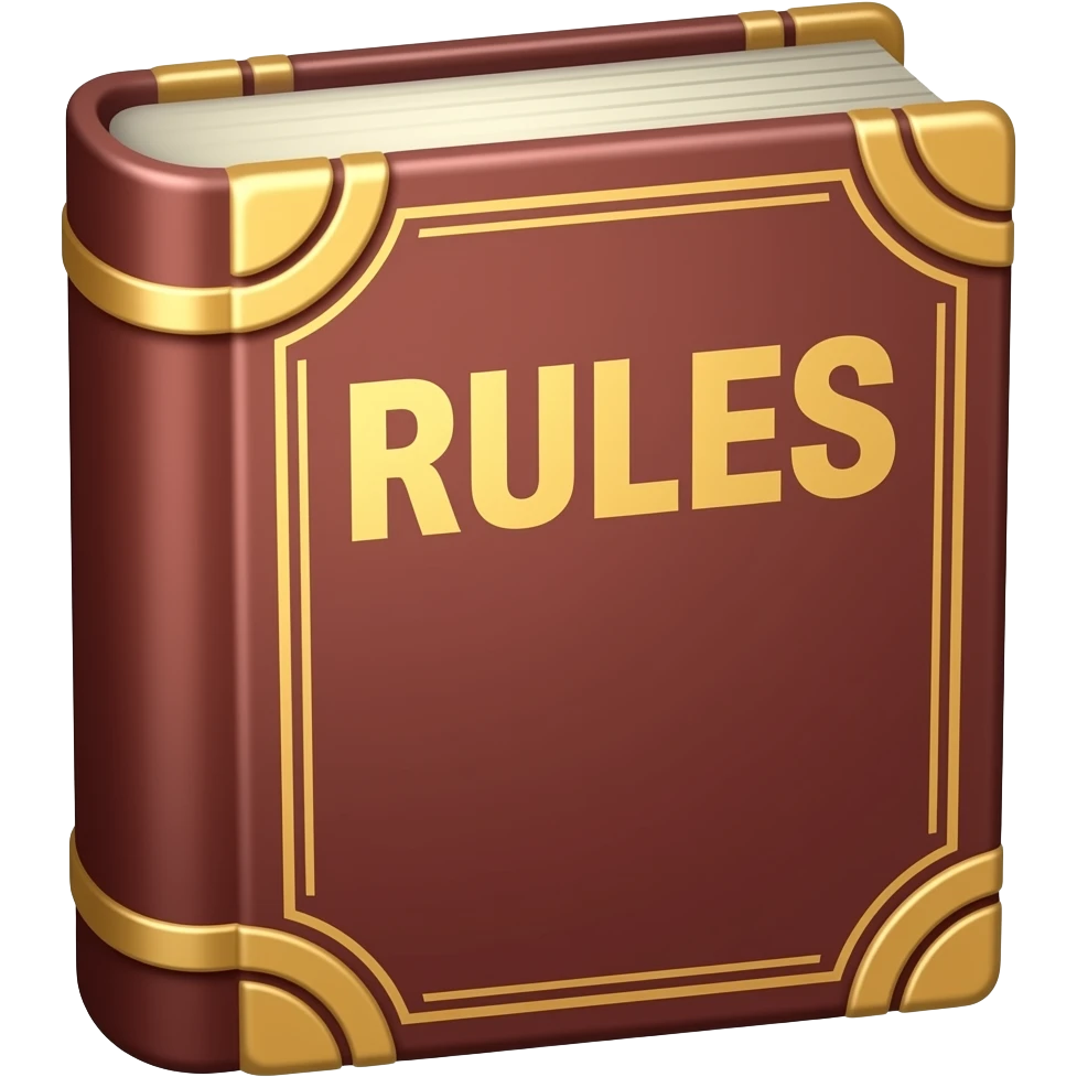 libro que diga reglas emoji