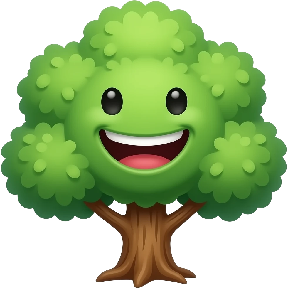 a laughing tree emoji