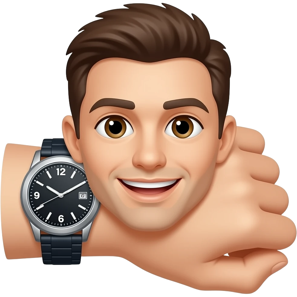 people with watch closeup emoji