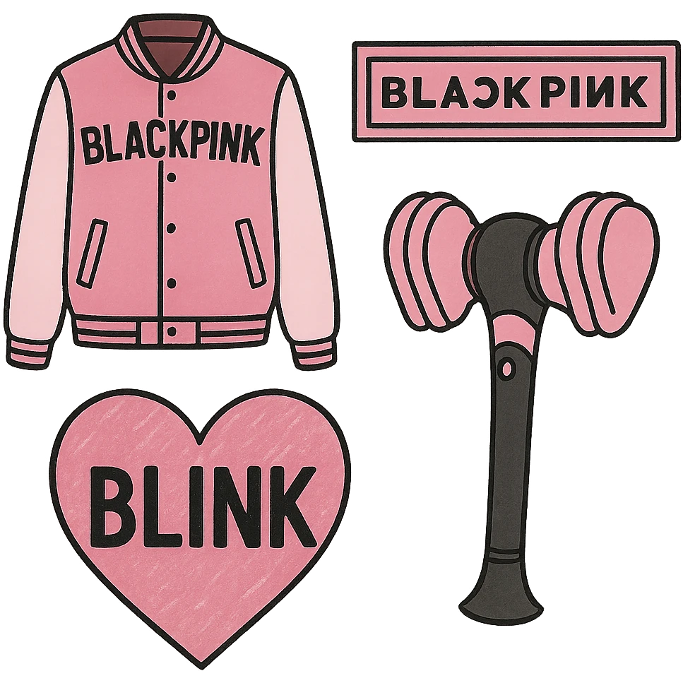 blackpink objects, remove background emoji