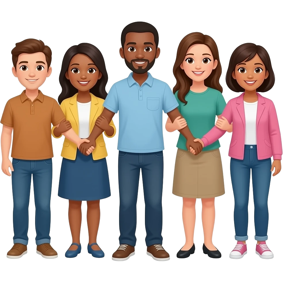 America holding hands program emoji