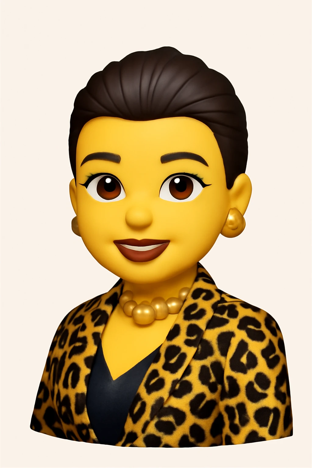 A 3D Apple-style emoji version of the uploaded image, preserving its colors, shapes, textures, and overall design, simplified into emoji form while keeping key details recognizable. Smooth glossy finish, soft shadows, high-quality render, minimal background emoji