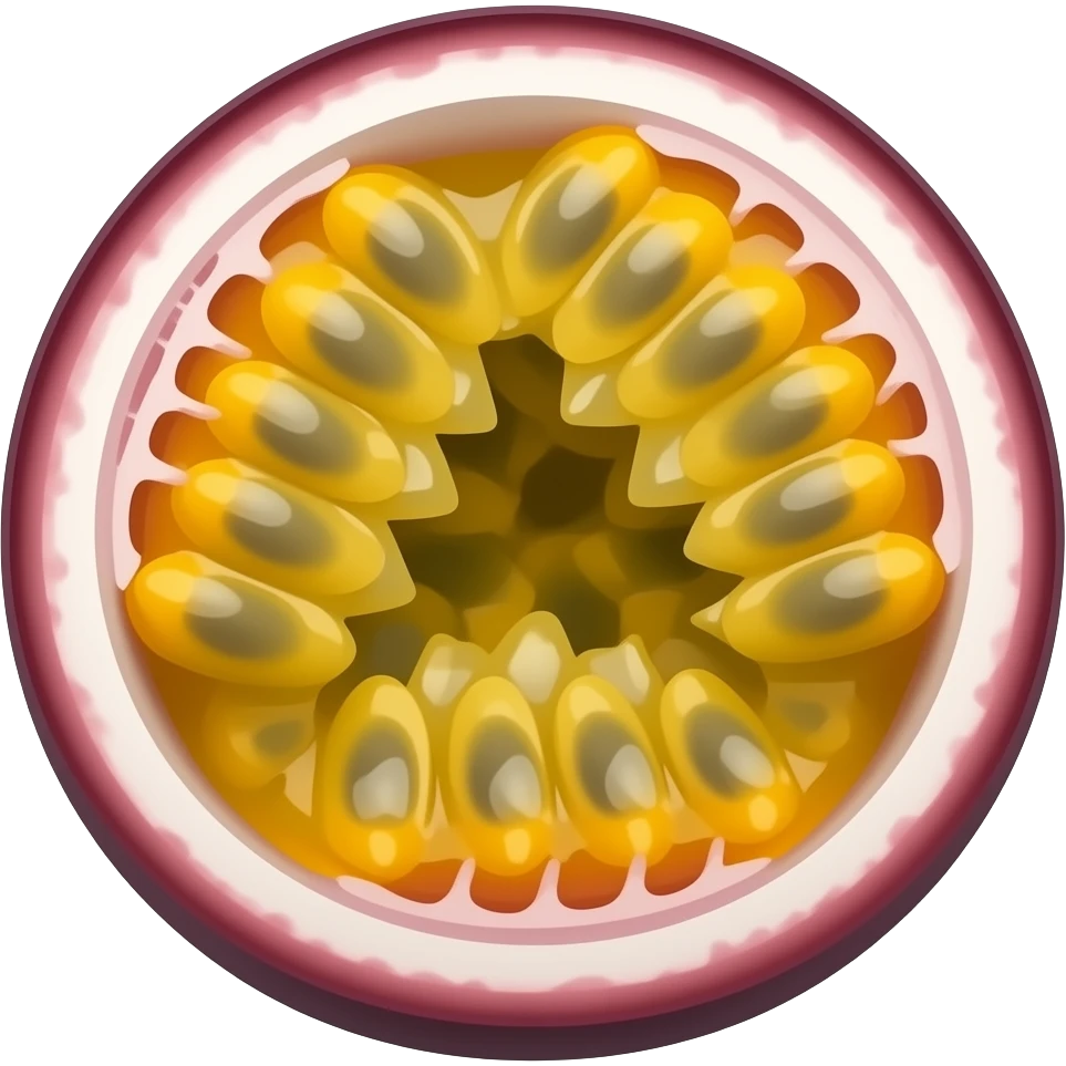 generate an emoji of a passion fruit emoji