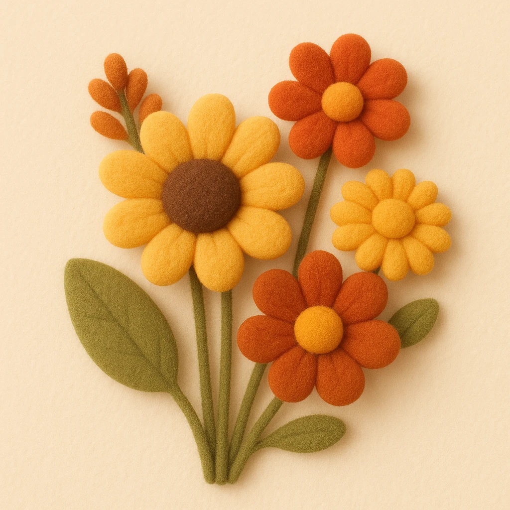 autumn flowers emoji