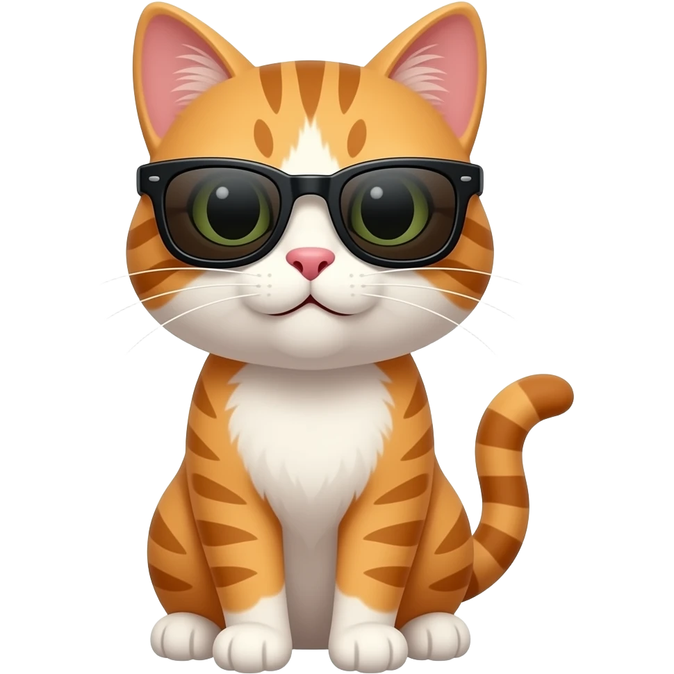 Cat wearing sunglasses emoji