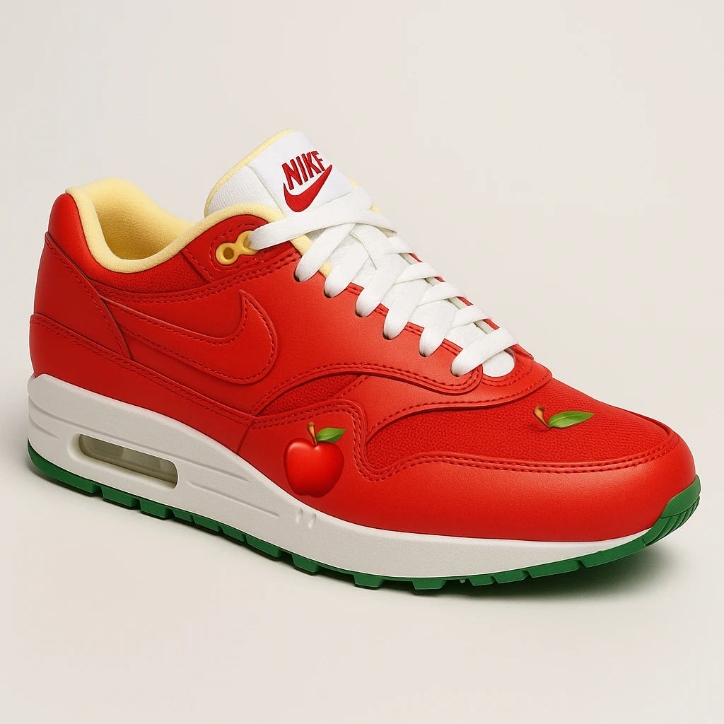Сгенерируй мне кроссовки Nike стиле эпл емодзи emoji