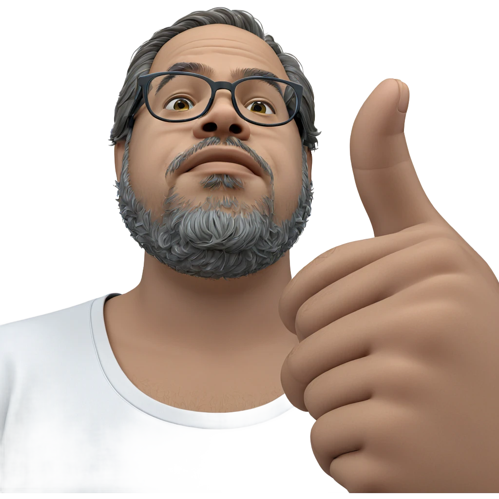 thoughtful boy in glasses emoji