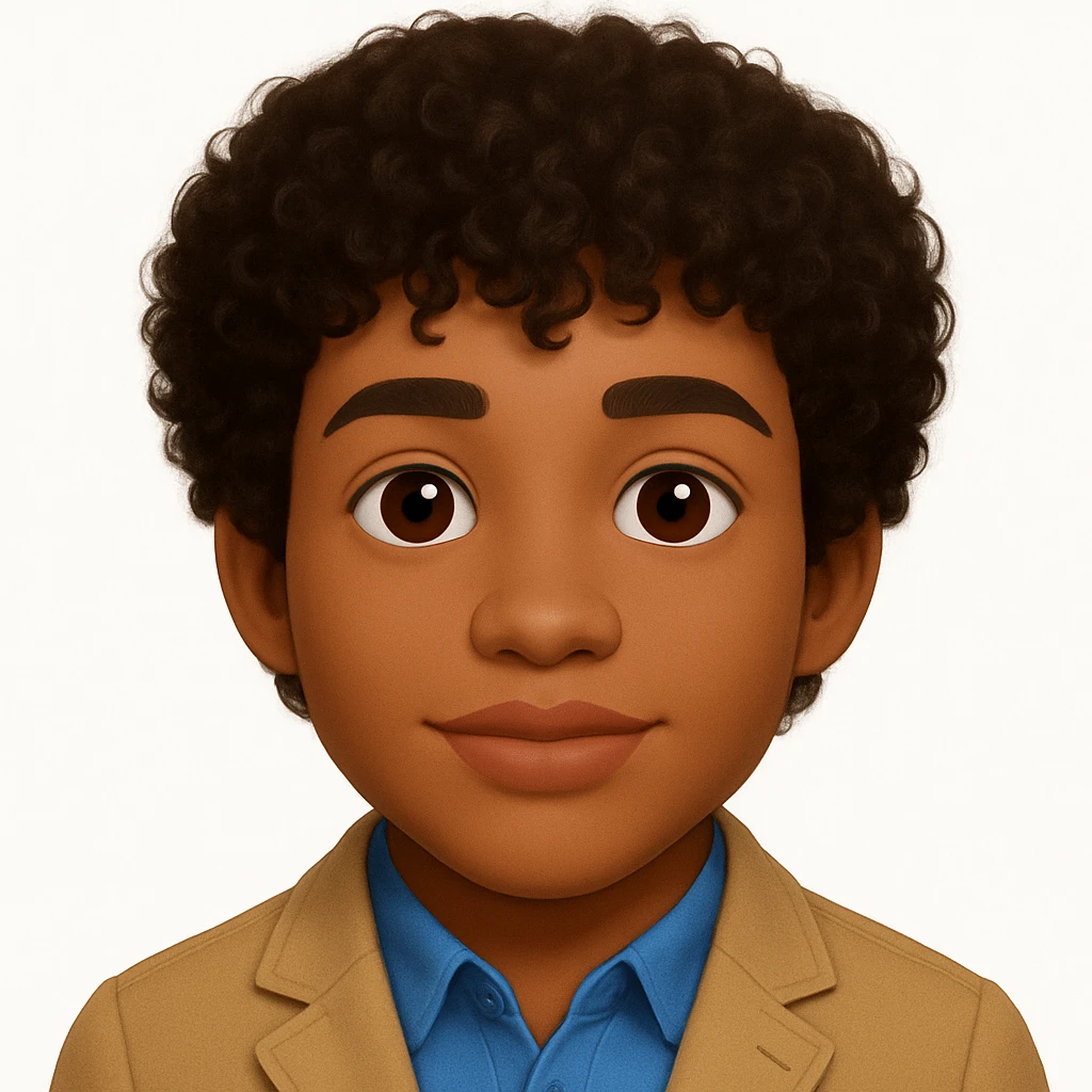 turn the second man in emoji style of the 1st image, match the facial features and match dressing style emoji