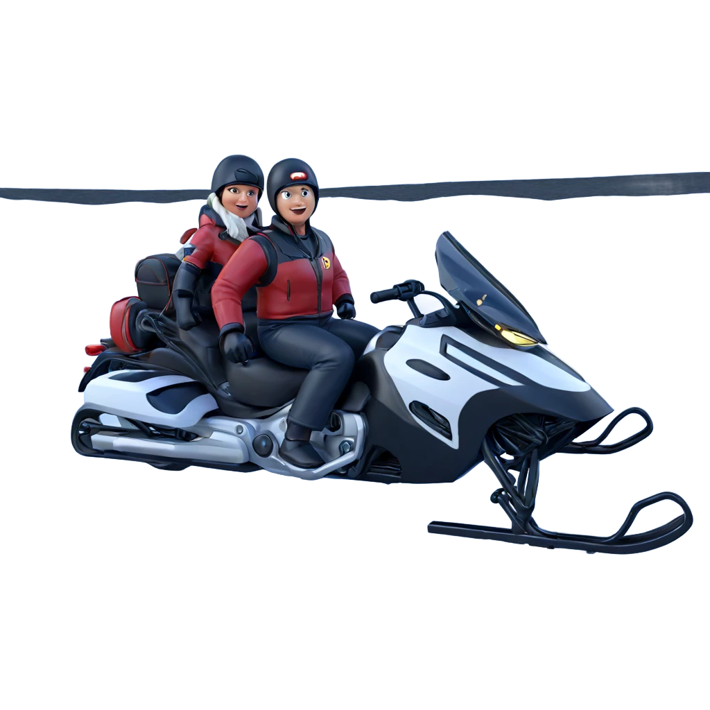 winter ride on motorcycle emoji
