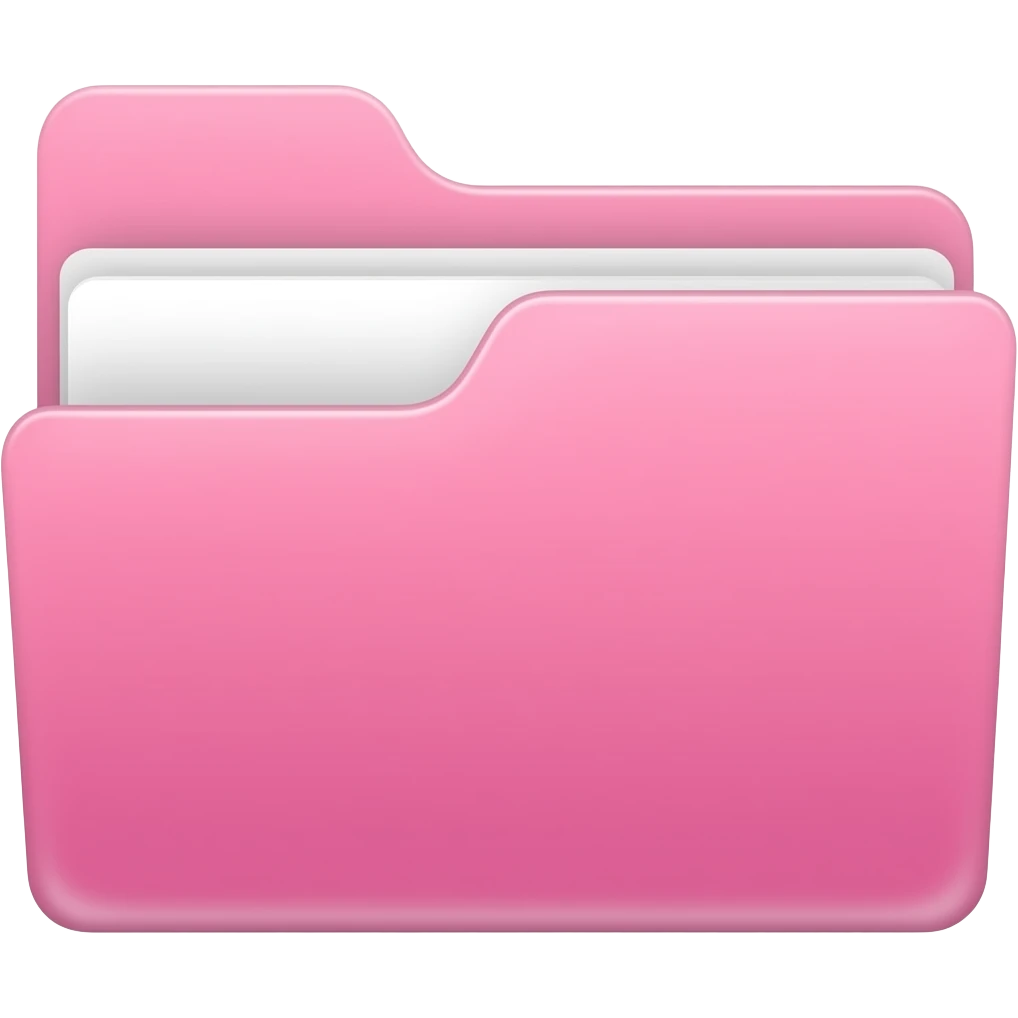 application Folder light pale Pink emoji