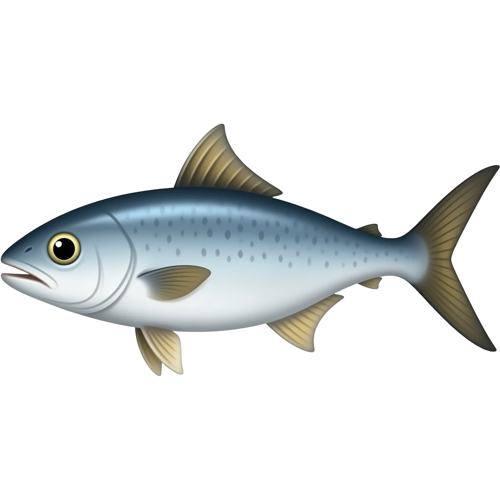 Long body fish emoji