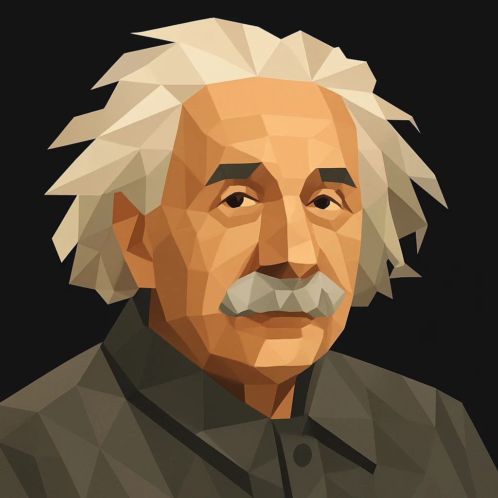 Turn the figure in this picture to an avatar. Low-poly flat style. Pure black background emoji