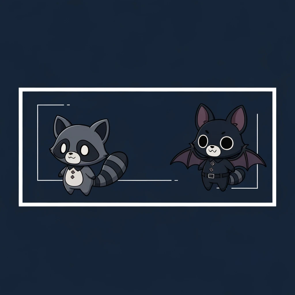 goth banner, cute, expressive, minimal, variation 4 emoji