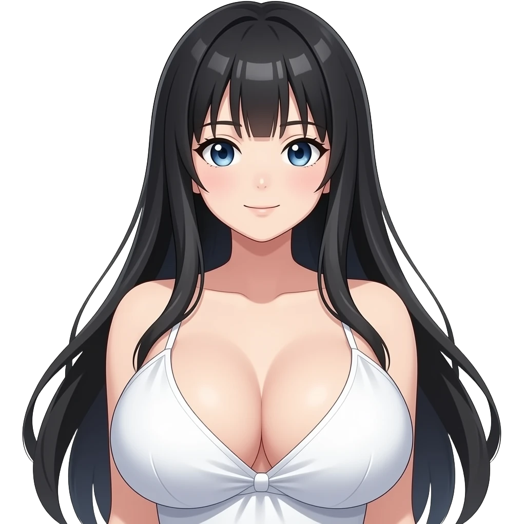 naked big boobed anime girl emoji