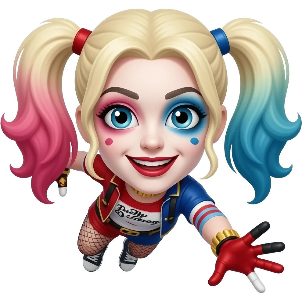 harley quinn fall palm emoji