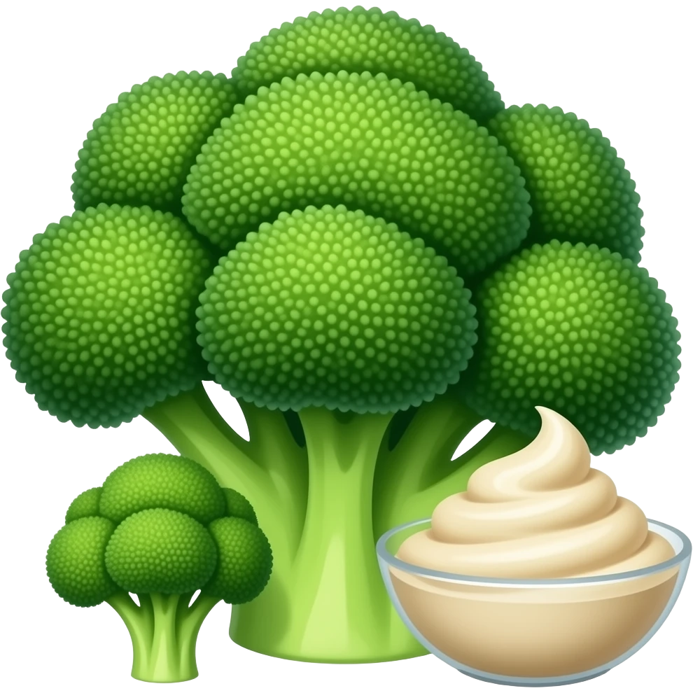 Broccoli cream emoji