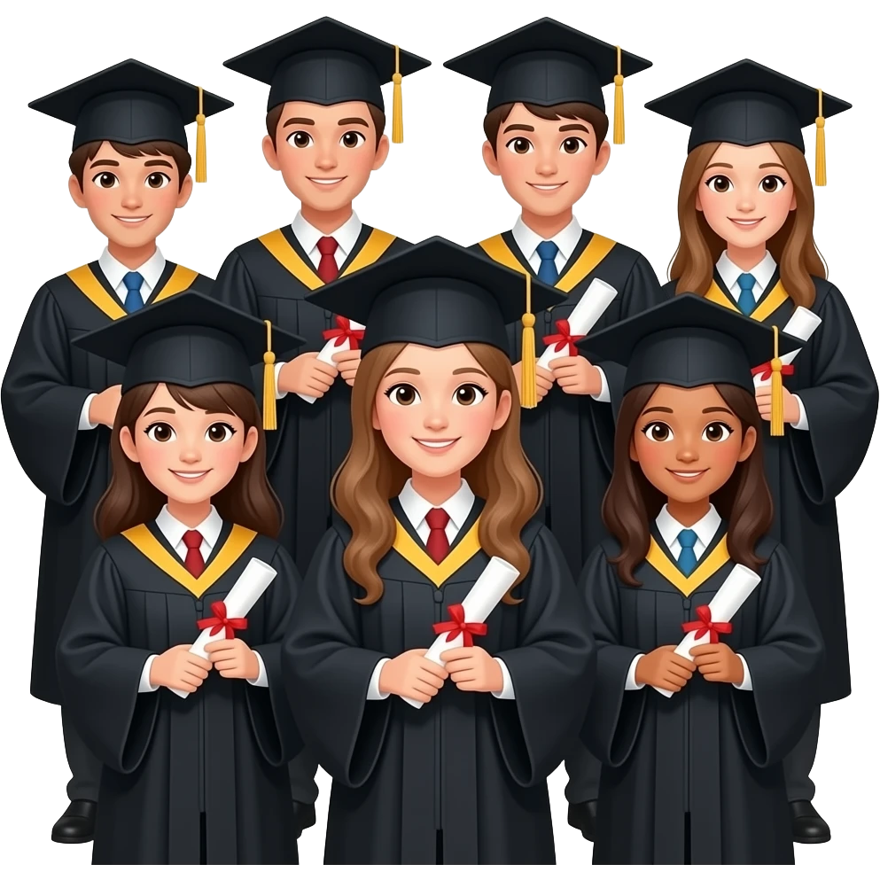 graduation whatsapp group photo emoji