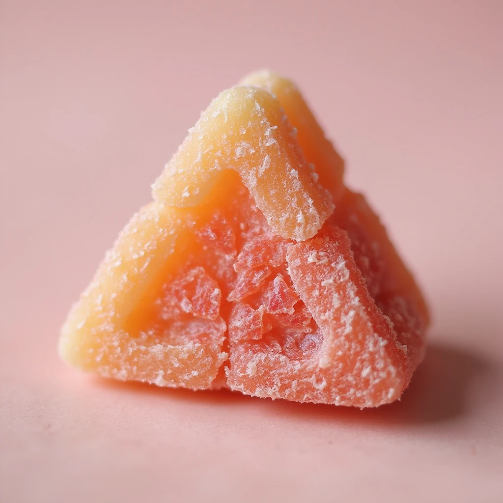 realistic dalgona candy with the triangle shape from Squid Game emoji