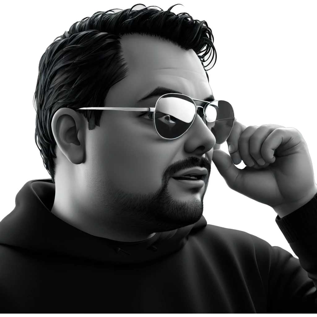 monochrome portrait of a man emoji