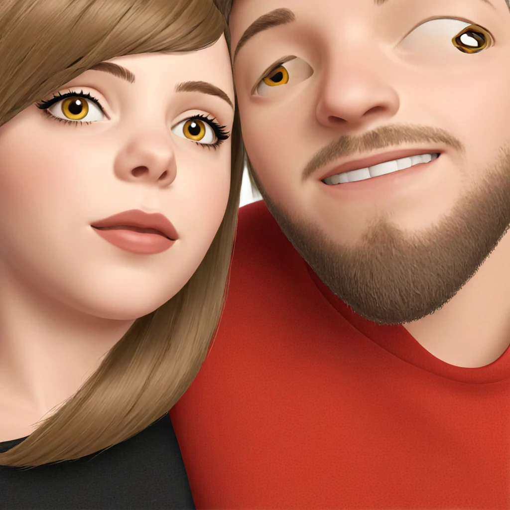 girl and boy portrait together emoji