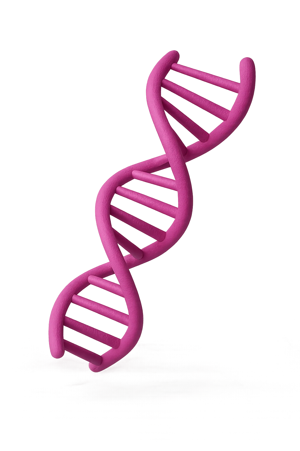 DNA 3D MAGENTA FLUTTUA IN ARIA emoji