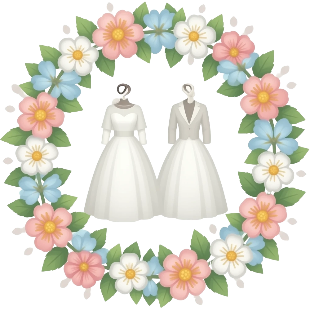 Moodboard wedding design emoji