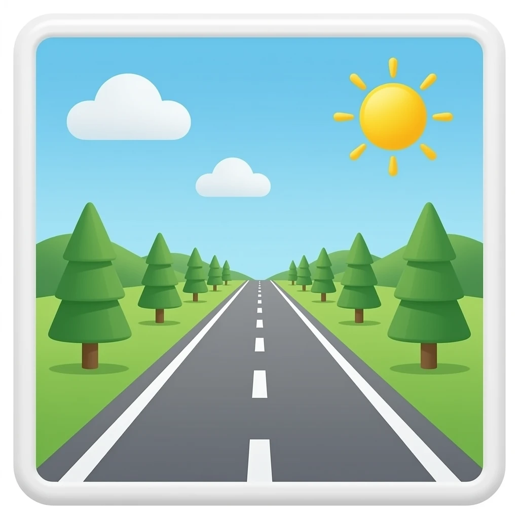 the road on the map emoji