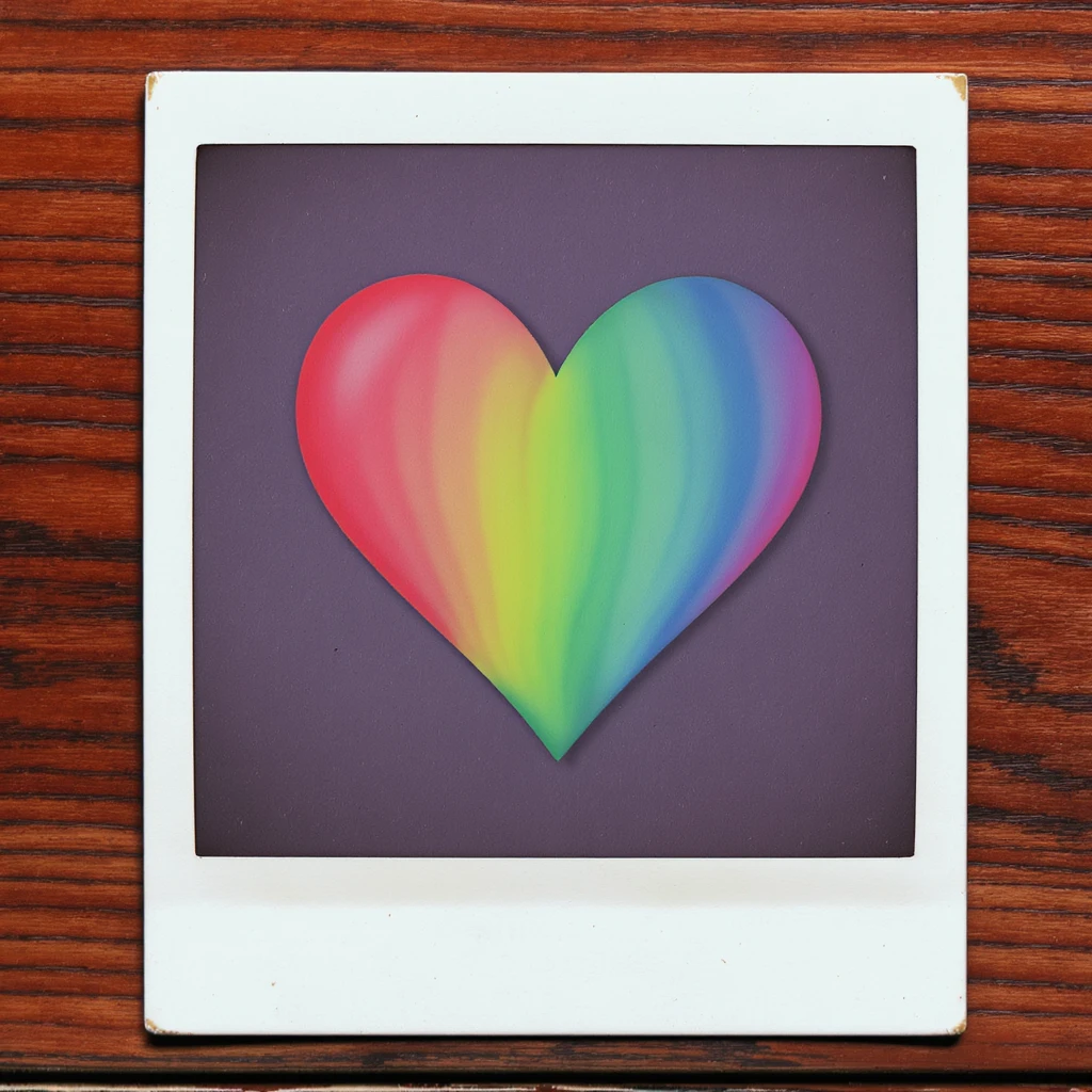 heart with a rainbow gradient emoji