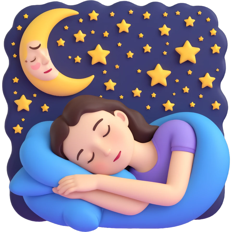 dream, sleeping face, stars and moon emoji