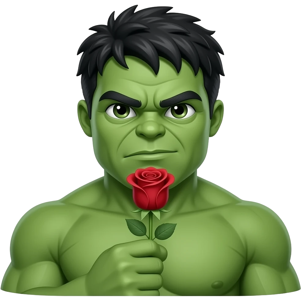 Hulk in love emoji