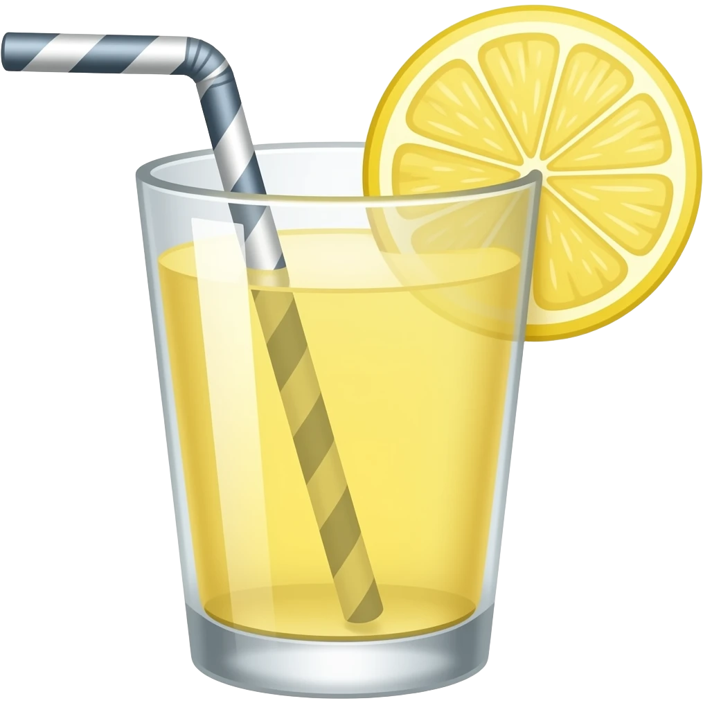 Lemonade juice drink emoji