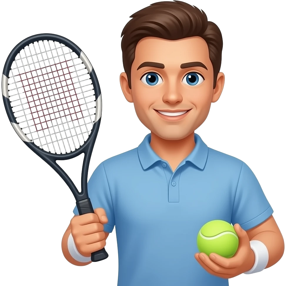 Paddle racket and ball champion emoji