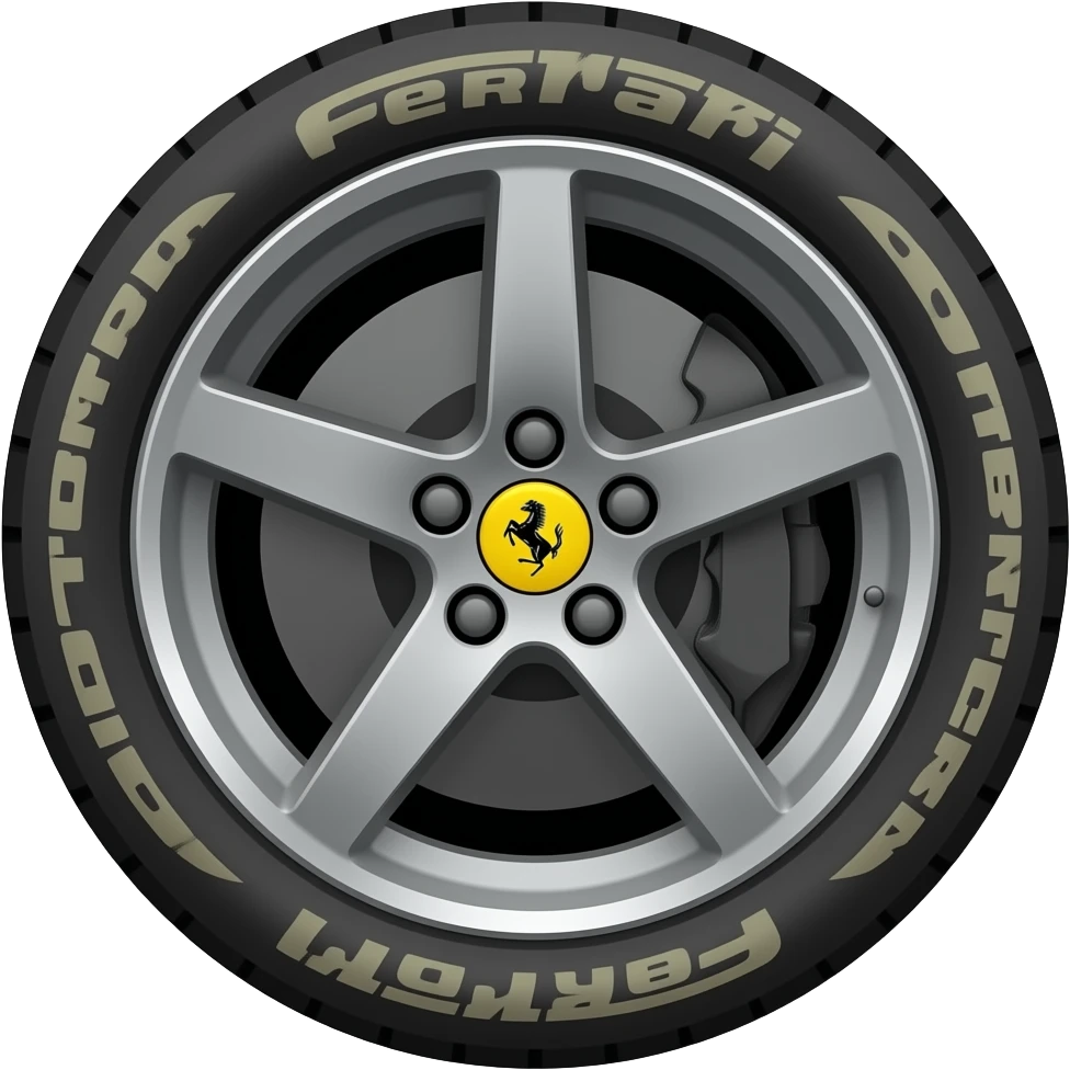 Ferrari racing rims wheels perfect perportions with slicks, love profileracing tires on them emoji