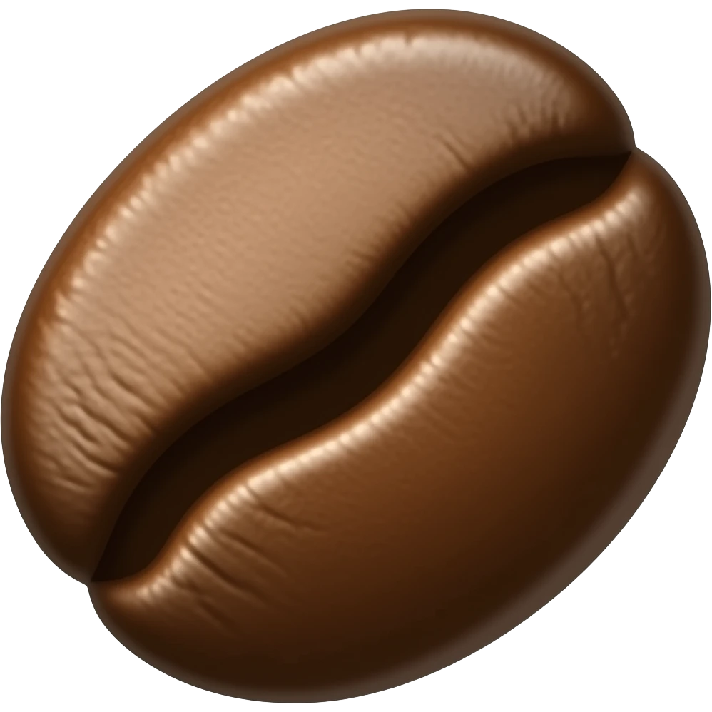 medium roast coffee bean emoji