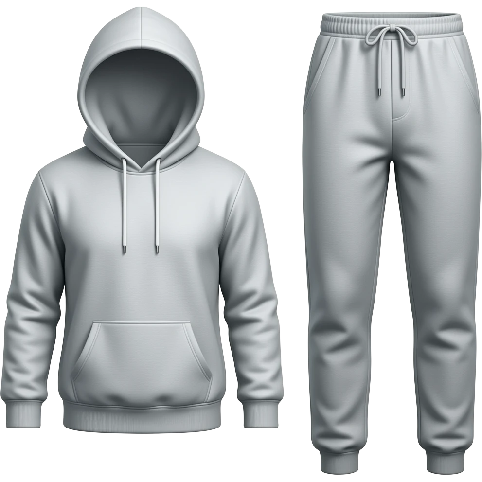 hoodies and sweatpants say modern language sweatsuit emoji