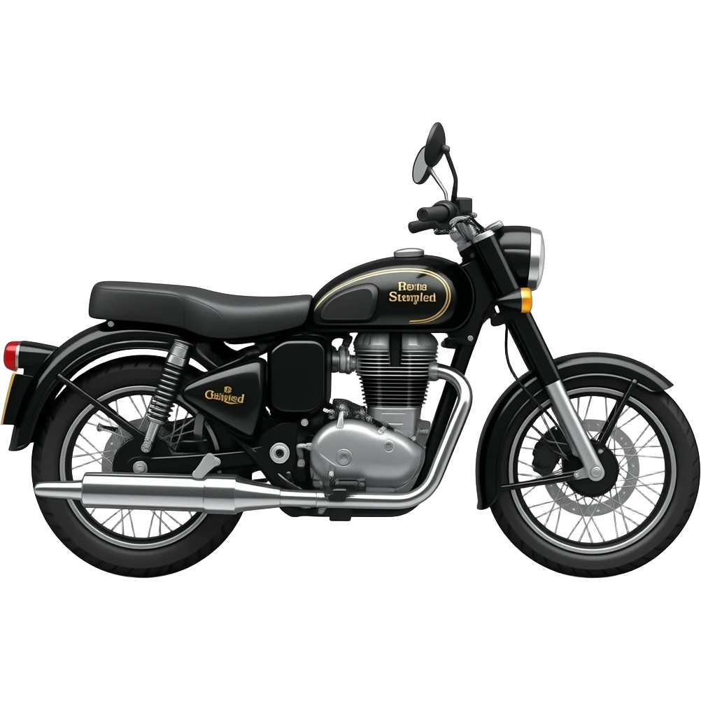 Royal Enfield classic 350 Stealth black emoji