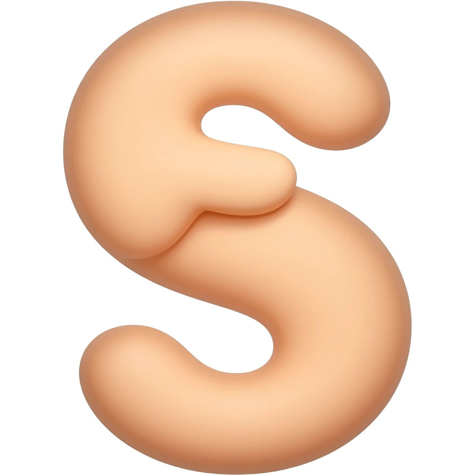 Hand and fingers shaped like an S emoji