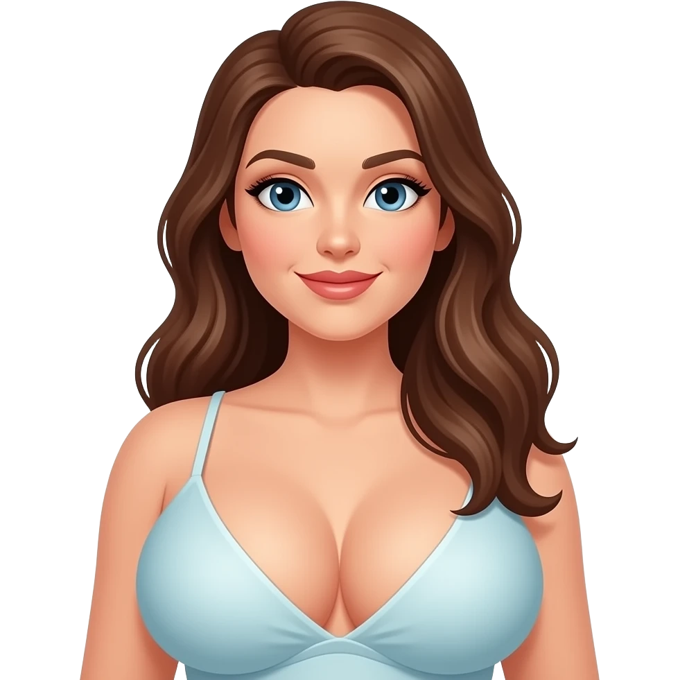 Woman with massive boobs emoji