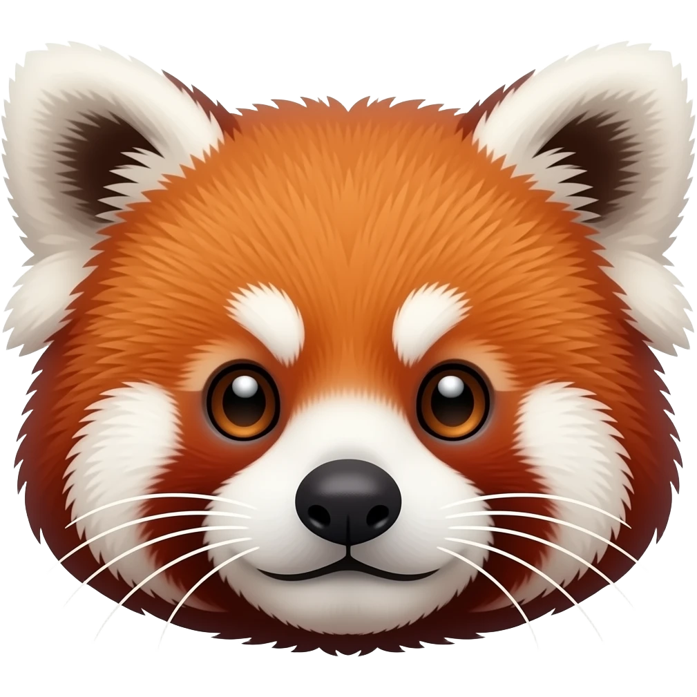 Red panda face emoji
