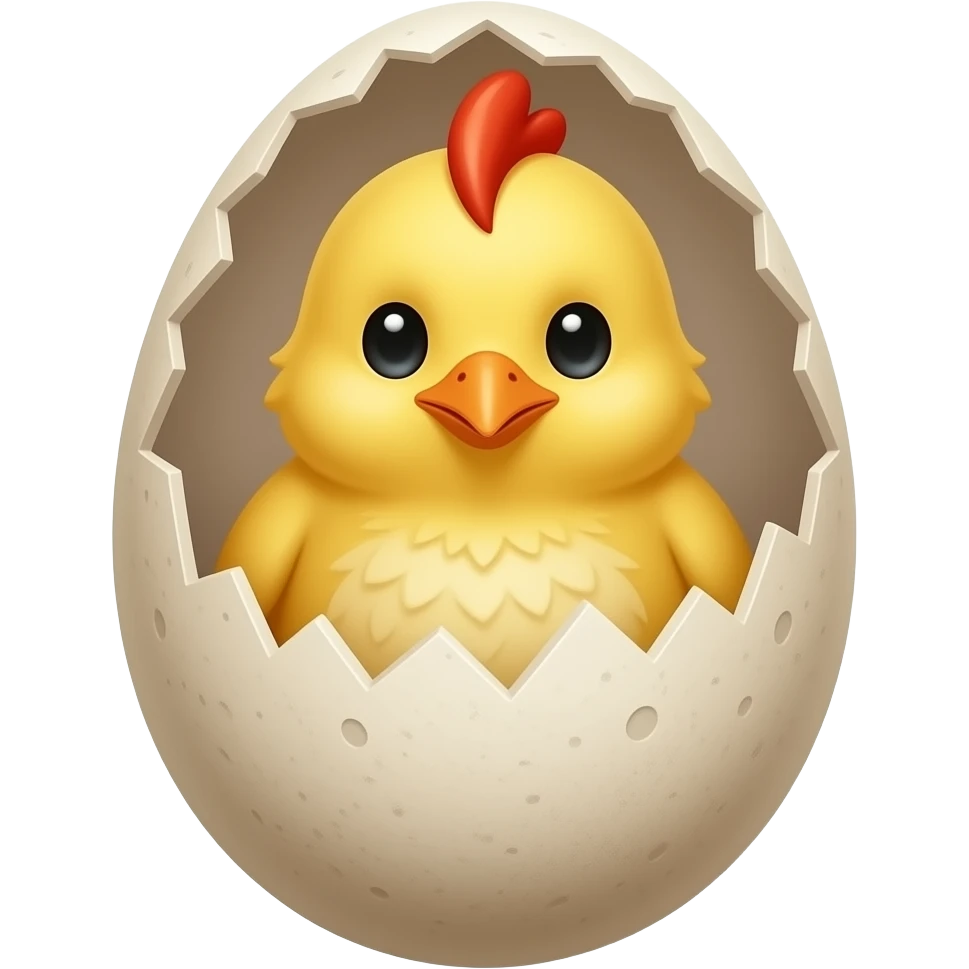 Птенец птицы Феникс в яйце emoji